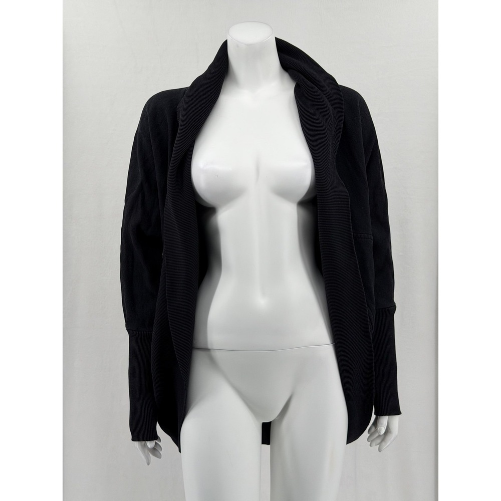 Wilfred Aritzia Sweater Womens Small Black Diderot Cocoon‎ Cardigan Pockets Open
